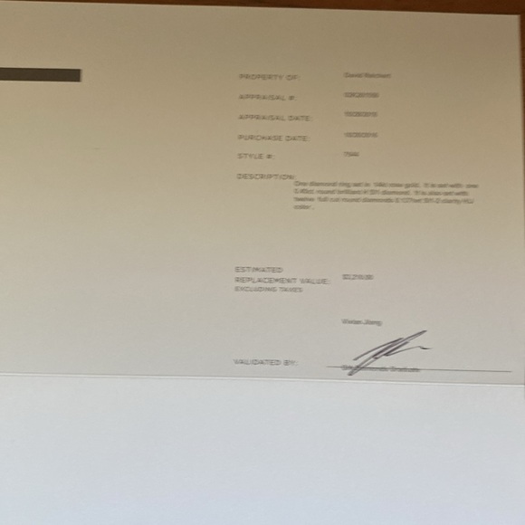 Diamond Rose Gold Ring - Picture 4 of 5